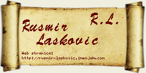 Rusmir Lasković vizit kartica